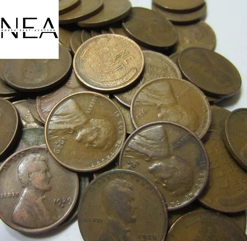 Twenties Lincoln Wheat Cents - Avg. Circulated
