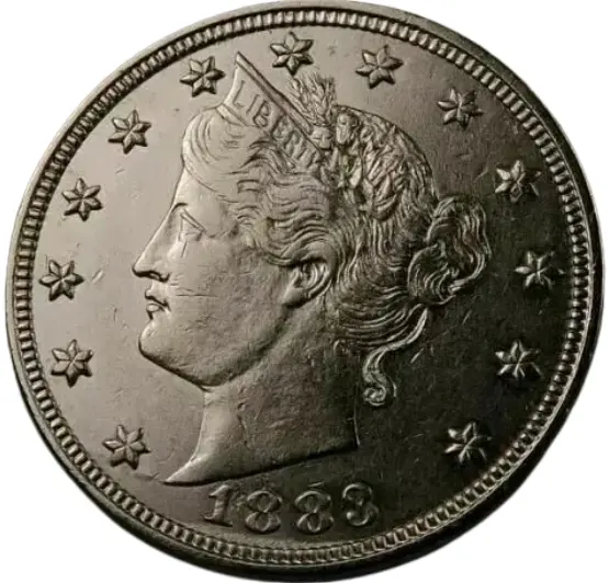 1883 Liberty V Nickel - Almost Uncirculated