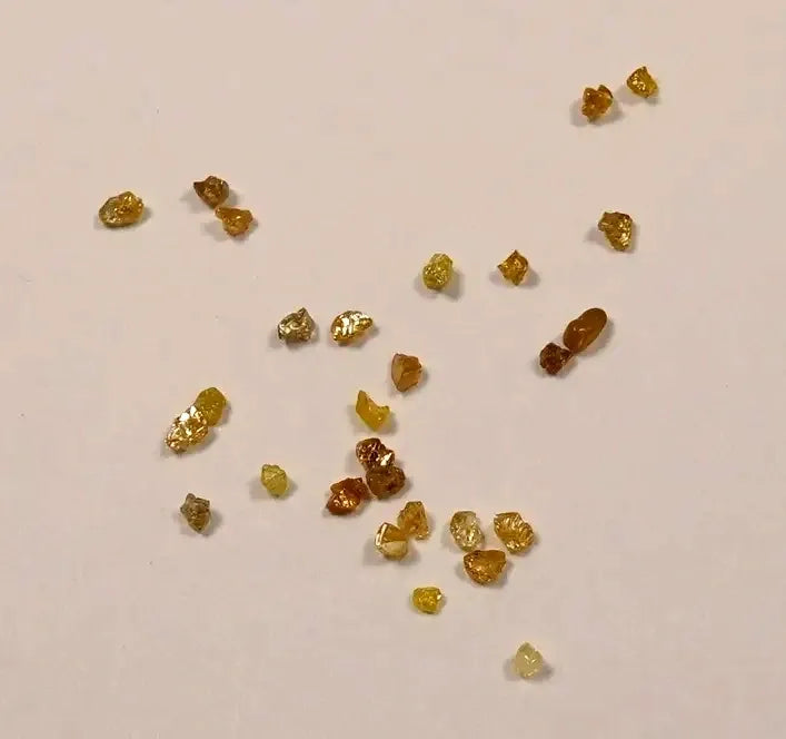 1x Natural Rough Diamond ~ 1.5mm - 2mm ~ Fancy Yellow