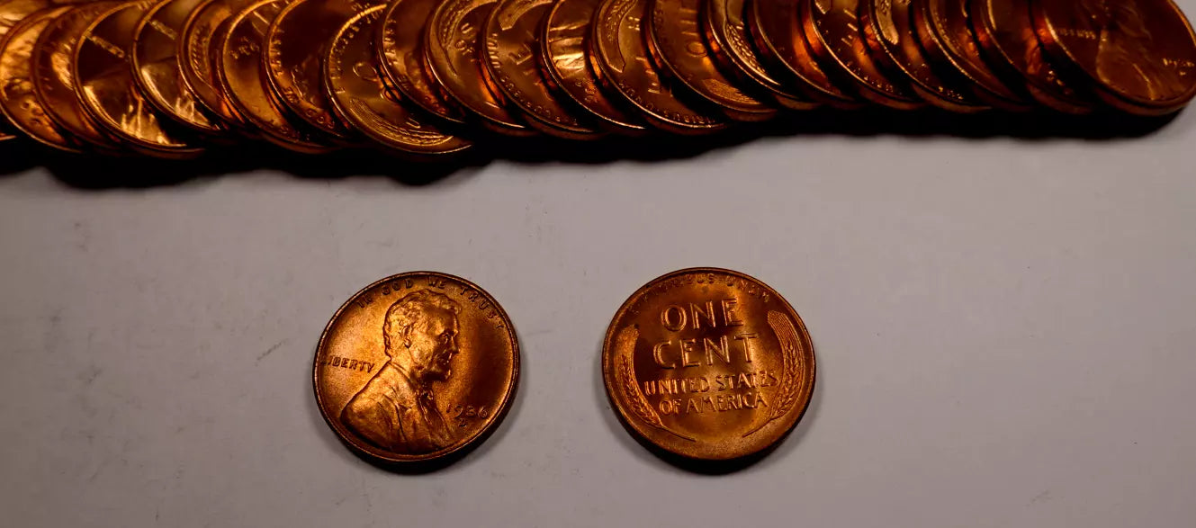 1936-D Lincoln Wheat Cent Roll Gem BU Red