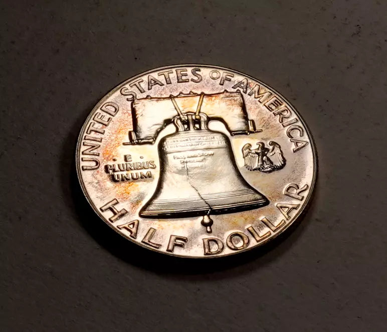1952 Franklin Half Dollar - Gem Proof++ (rainbow toned)