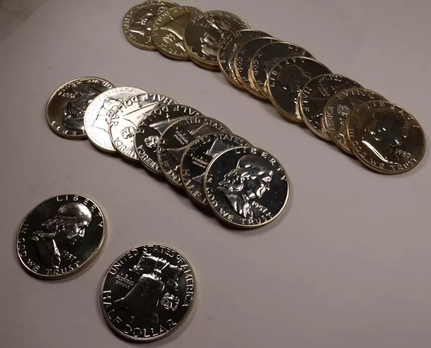 1957 Franklin Half Dollar Roll - Gem Proof