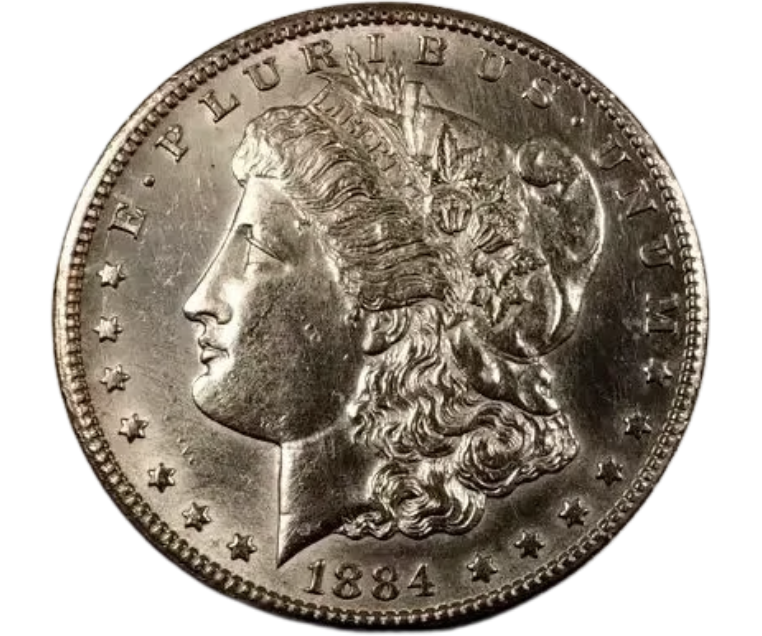 1884-CC Morgan Dollar - Gem BU Proof Like Reverse