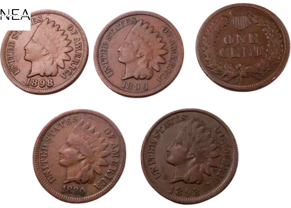 1800's Indian Head Cent - VG-Fine+