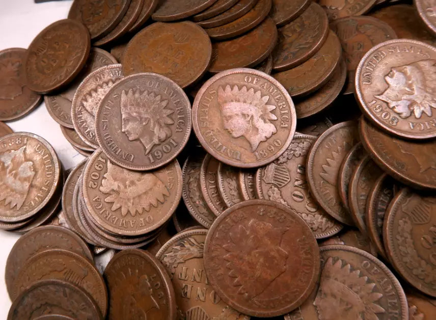 Mixed Indian Head Cents - Good/VG+