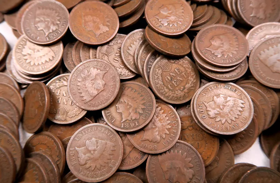 Mixed Indian Head Cents - Good/VG+