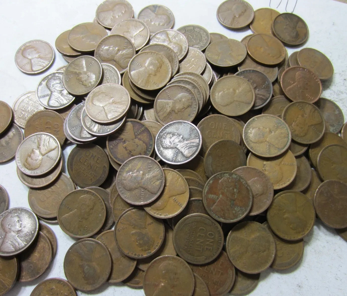 *5,550 Teen Lincoln Wheat Cents - Avg. Circulated