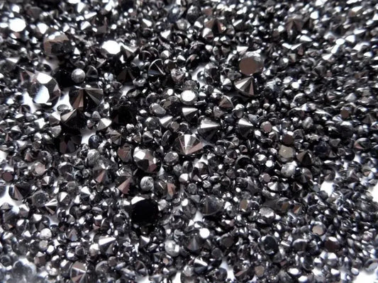 1CTW Natural Loose Black Diamond Lot - Round - 1mm-3mm (mixed)