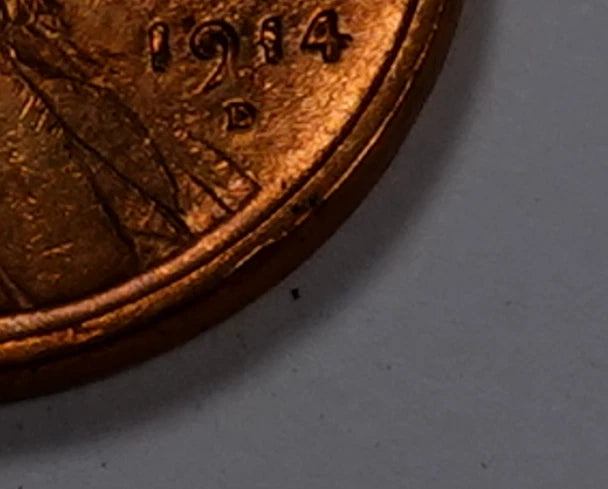 1914-D Lincoln Wheat Penny Cent ~ Gem BU (red)