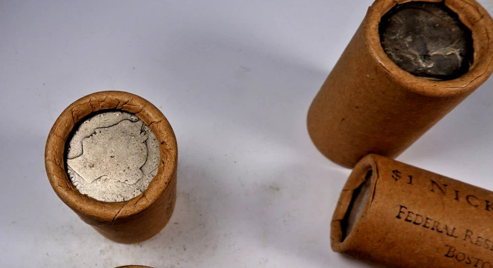 Sealed Buffalo Nickel Half Roll - Federal Reserve Boston