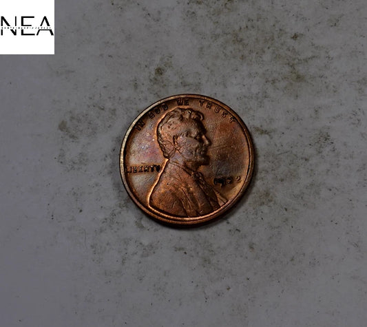 1922 NO D Lincoln Wheat Cent Penny (strong rev) ~ AU/Uncirculated Red/BN