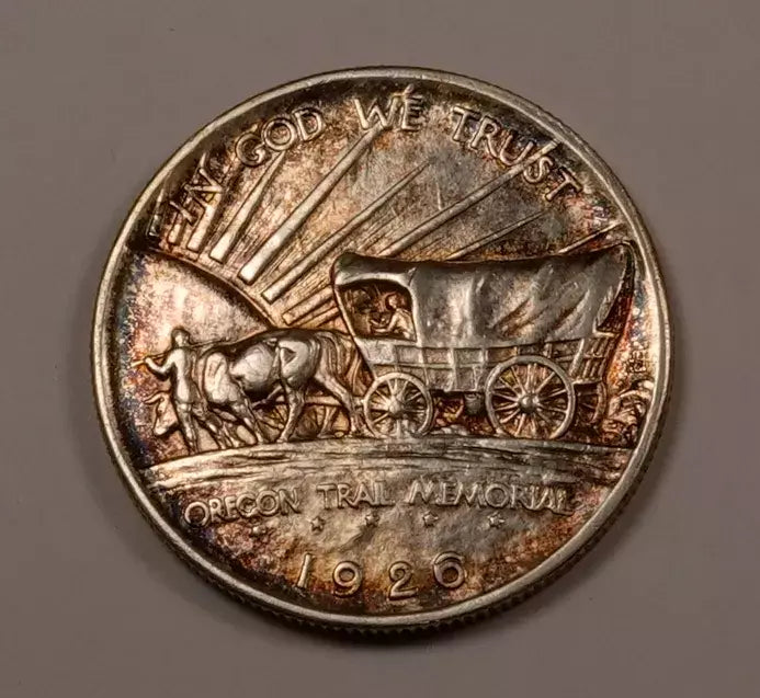 1926-S Oregon Trail Commemorative Half Dollar - Gem BU Toned
