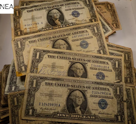 1935/1957 One Dollar Bill/Note $1 - Average Circulated - Silver Certificate