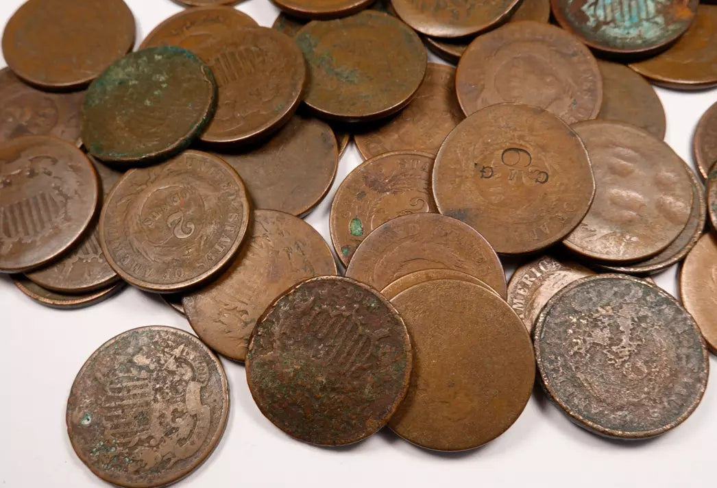 Two Cent Mixed Lot - 5 Coin Set