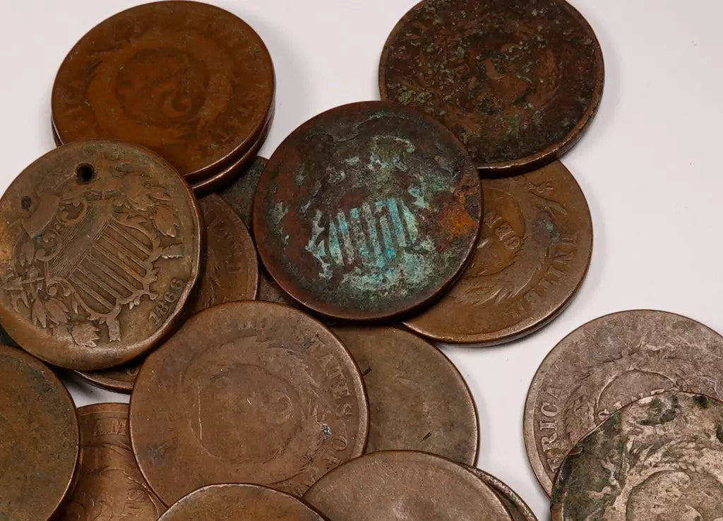 Two Cent Mixed Lot - 5 Coin Set