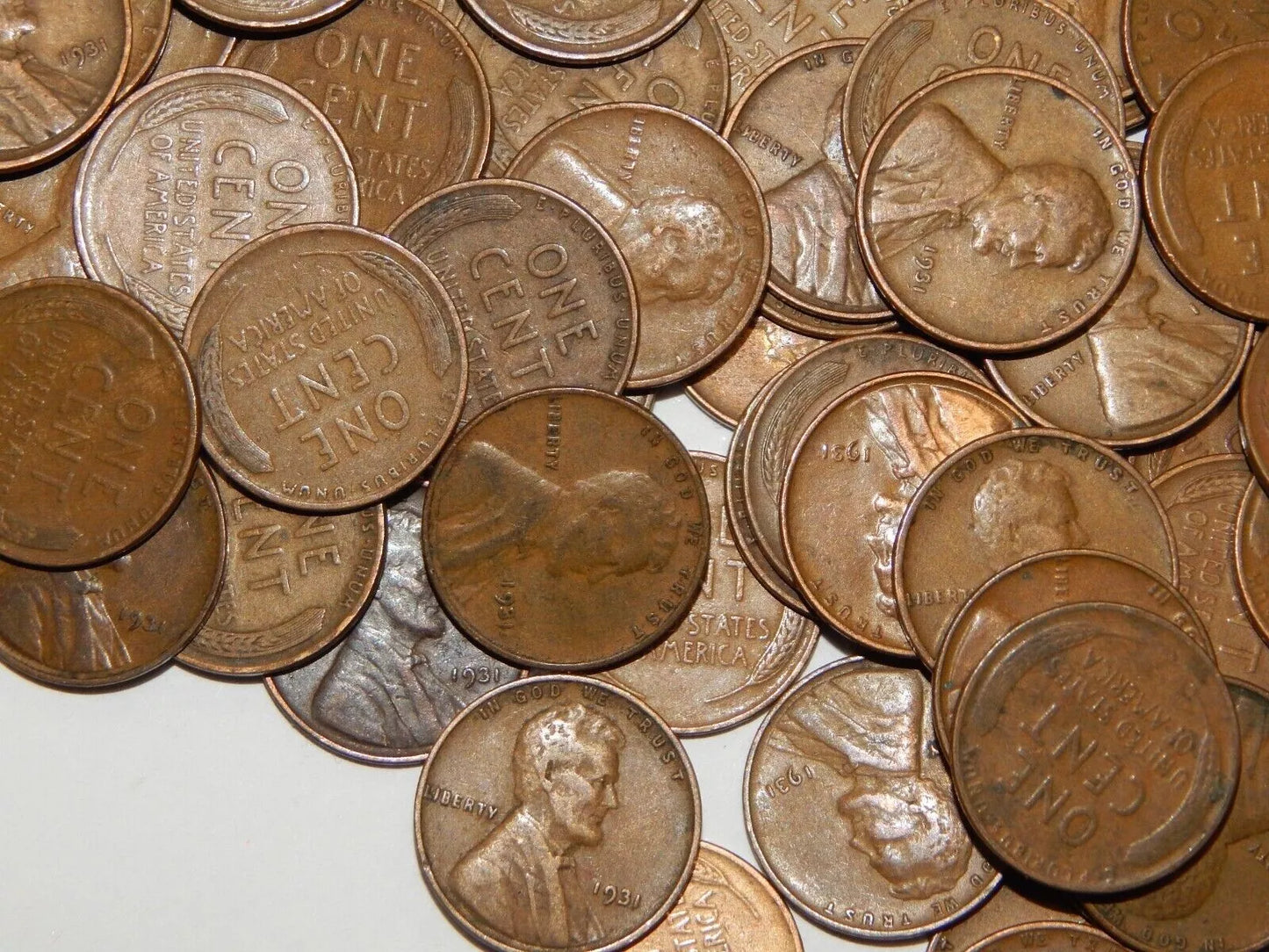 1931 Lincoln Wheat Cent Roll - Fine-Very Fine+