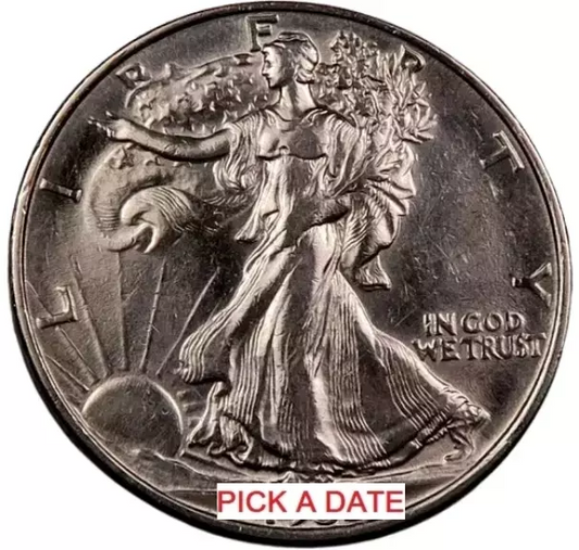 Walking Liberty Half Dollar - Almost Uncirculated