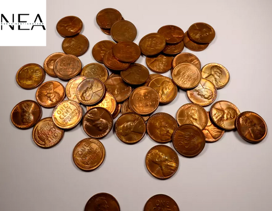 1935-D Lincoln Wheat Cent Roll Gem BU Red/Toned