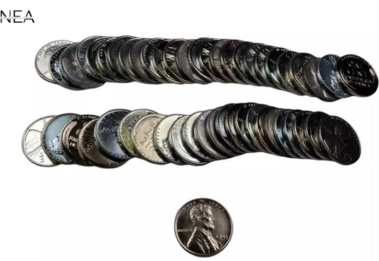 1943 Steel Lincoln Wheat Cent Roll - Choice/Gem BU