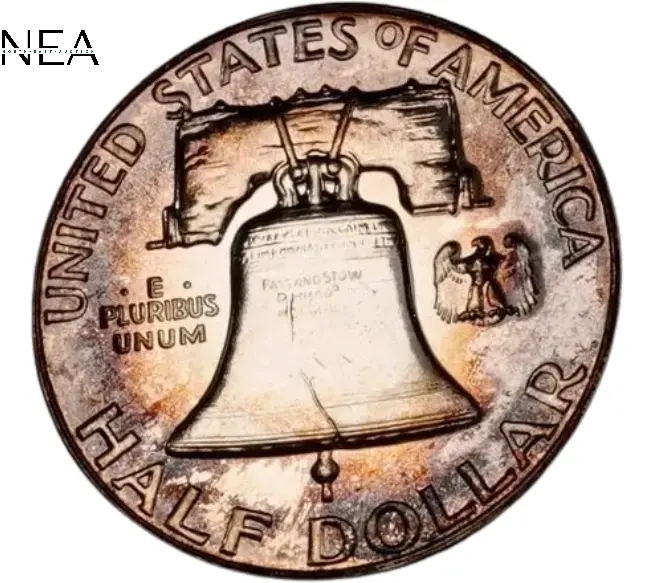 1953 Franklin Half Dollar - Gem Proof++ (rainbow toned)
