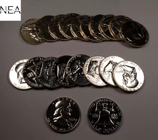1956 Franklin Half Dollar Roll - Gem Proof