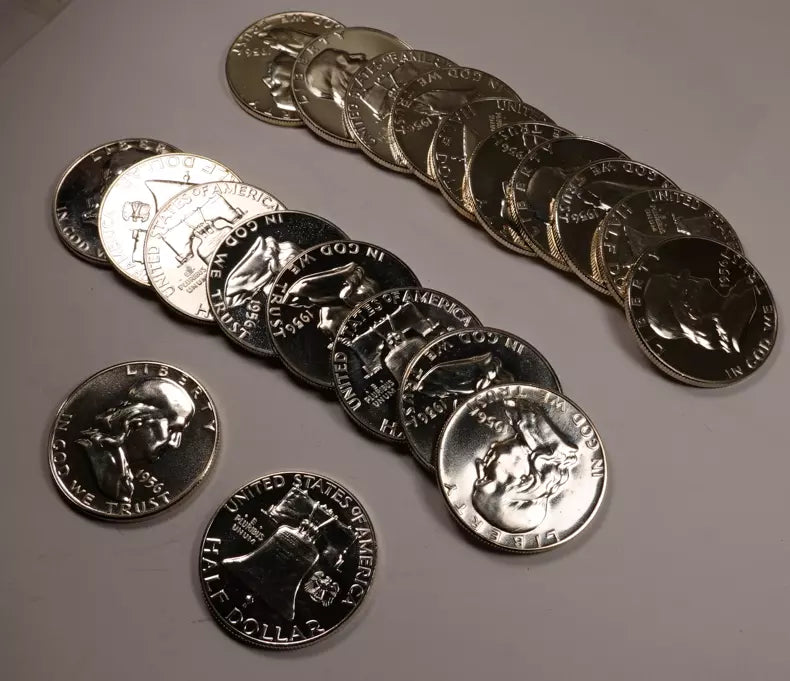 1956 Franklin Half Dollar Roll - Gem Proof