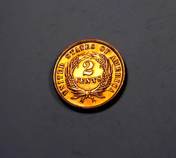 1864 Two Cent (2 Cent) ~ Choice Proof Red
