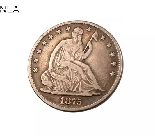 1875 Seated Liberty Half Dollar - Extra Fine+