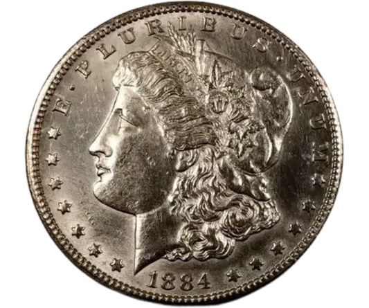 1884-CC Morgan Dollar - Gem BU Proof Like Reverse