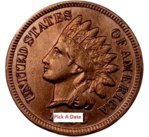 Indian Head Cent (AU/Uncirculated Red)