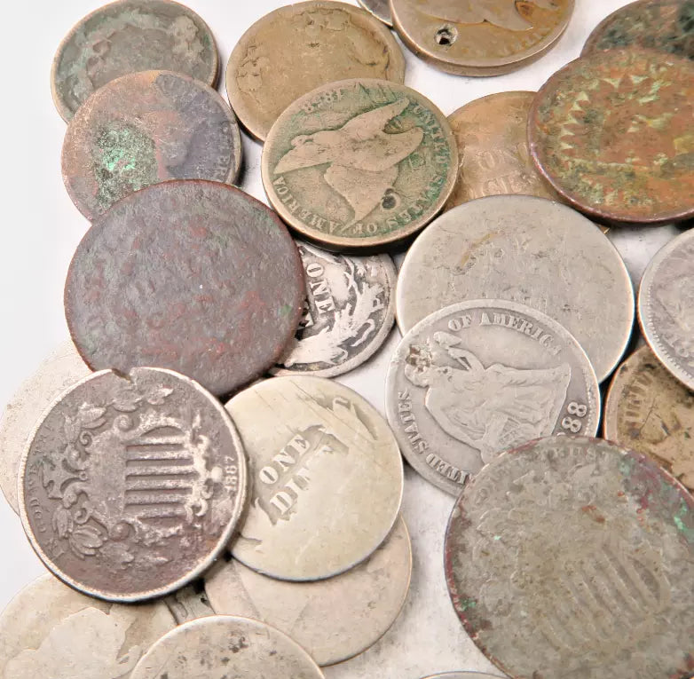 1790's-1890's Odd Type US Coin Lot - Low Grade & W/Dates - 3 Coin Set