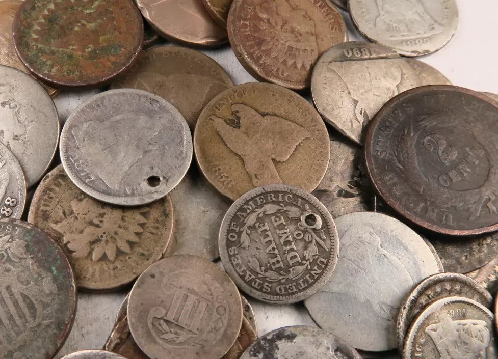 1790's-1890's Odd Type US Coin Lot - Low Grade & W/Dates - 3 Coin Set